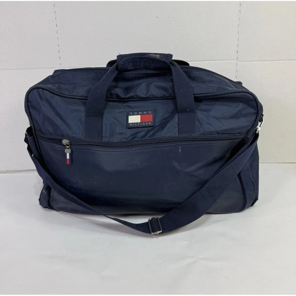 Tommy Hilfiger Carry On Duffel Bag Travel  Luggage Weekender‎ Logo